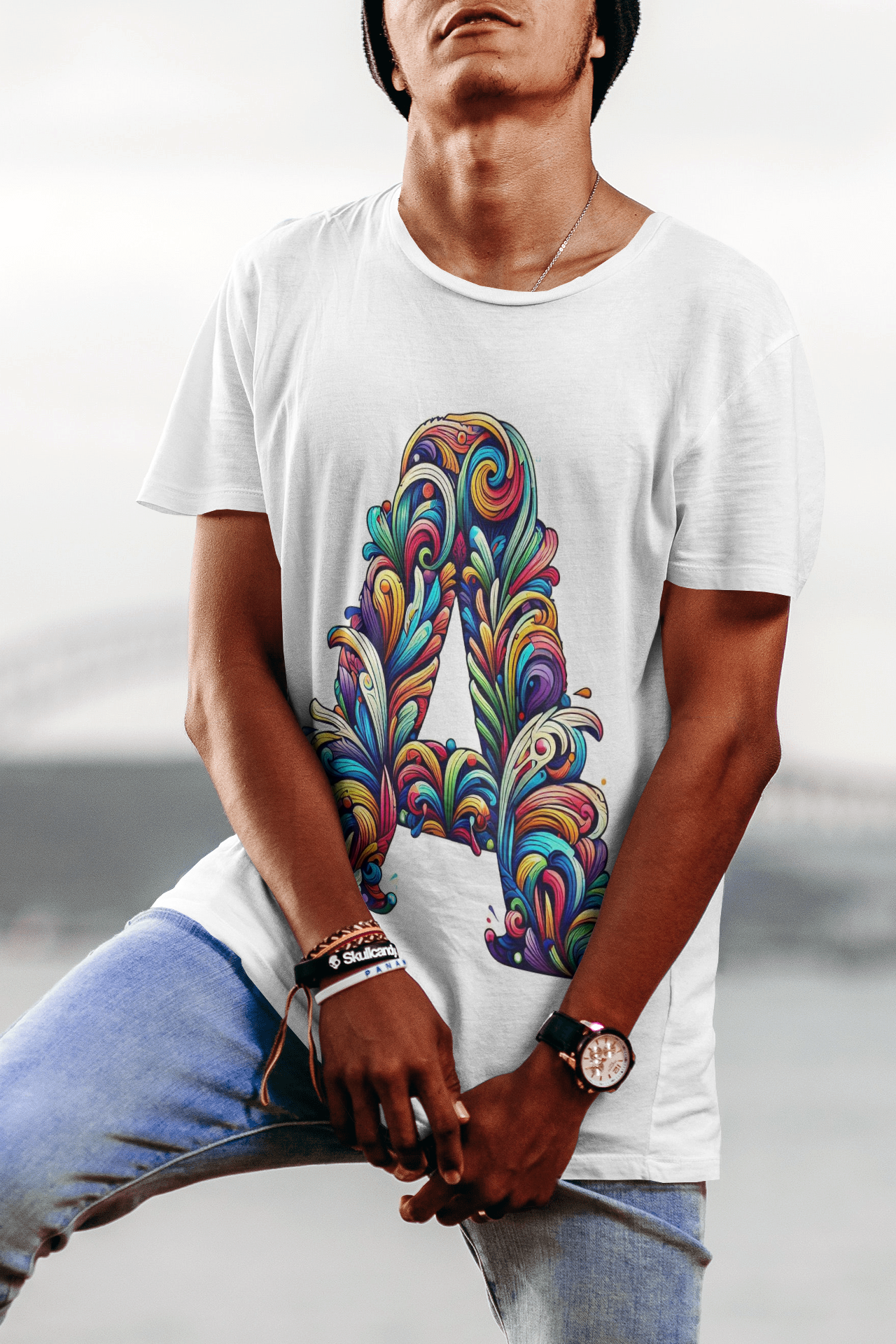 A Letter T Shirt Graphic Design Print by ShapeCrafter