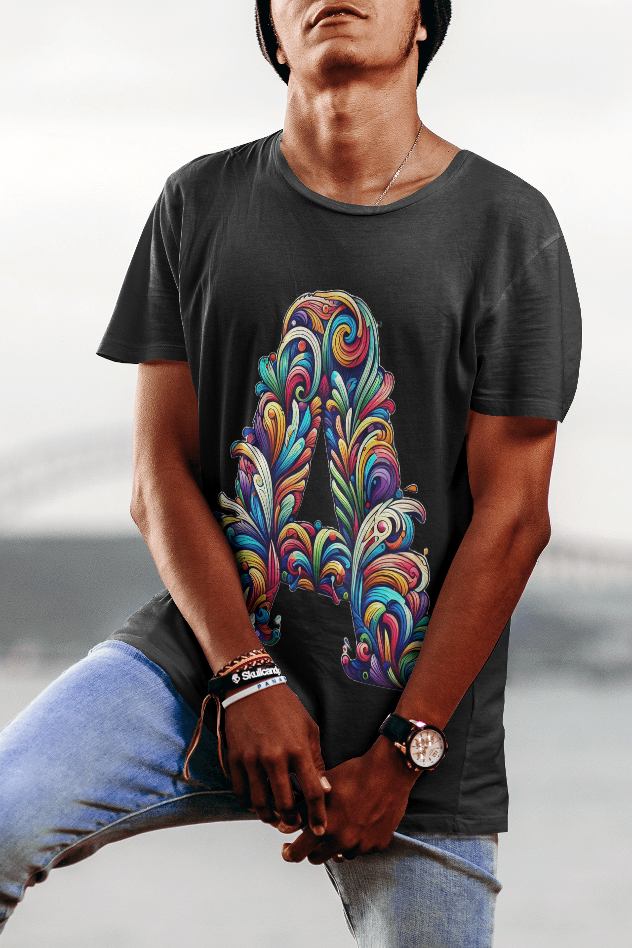 A Letter T Shirt Graphic Design Print by ShapeCrafter